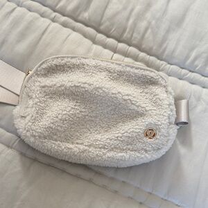 lululemon athletica Cream Sherpa Crossbody Bag
